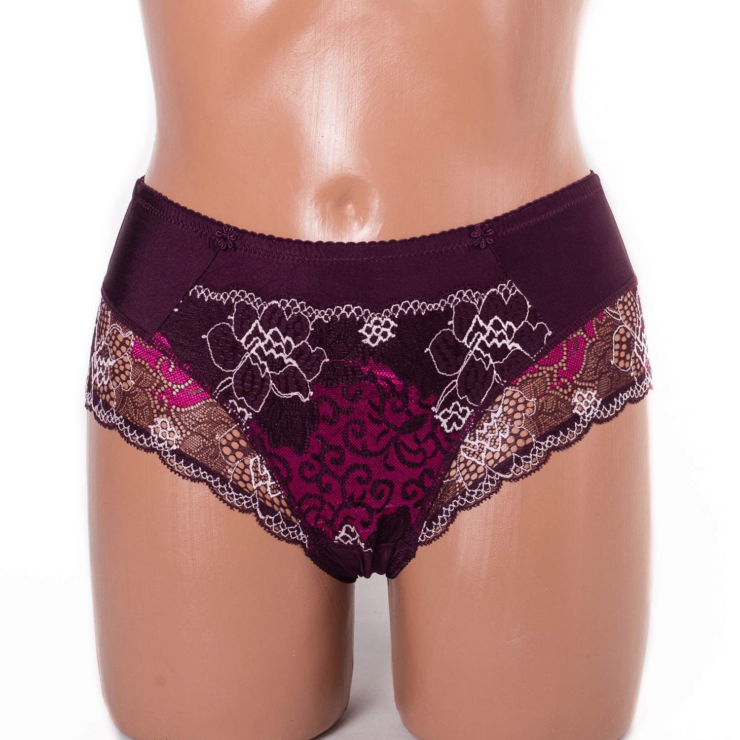  Жіночі труси Lanny mode мікрофібра з мереживом 51022 марсала 3948-7